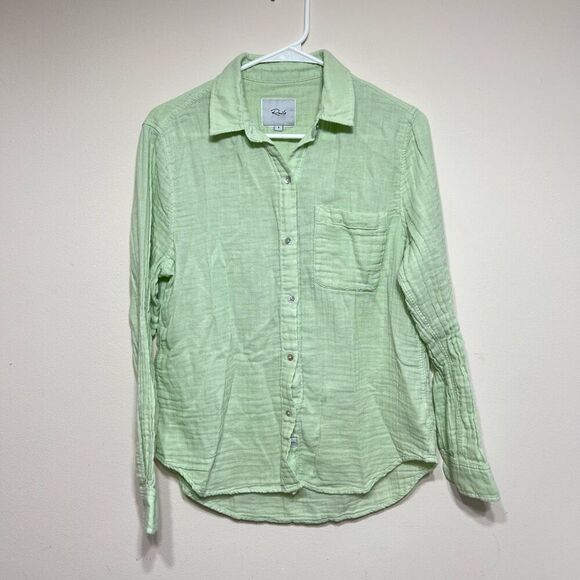 Rails x Revolve Ellis Gauze Mint Green Button Down Small Women - Picture 2 of 10